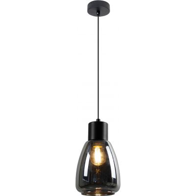 Candellux Moldo lampa wisząca 1x40 W czarna-przydymiona 31-35080