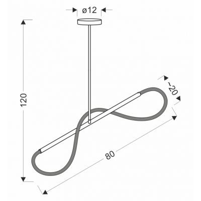 Candellux Supreme lampa wisząca 1x18 W złota 31-35608