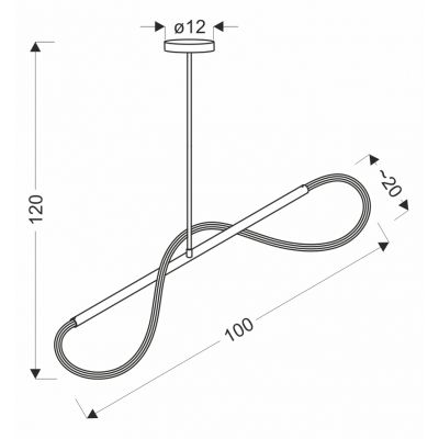Candellux Supreme lampa wisząca 1x22 W złota 31-35615