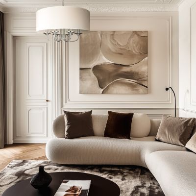 CosmoLight Abu Dhabi lampa wisząca 6x40 W biała-chrom P06512CH-WH