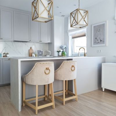 CosmoLight New York lampa wisząca 1x40 W biała-złota P01403AU-WH