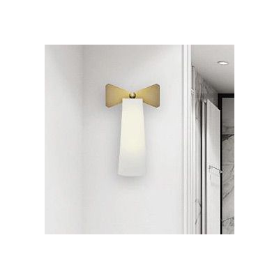 CosmoLight Bow kinkiet 1x40W mosiądz/biały W01176BR