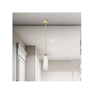 CosmoLight Bow lampa podsufitowa 1x40W biała/mosiądz P01138BR