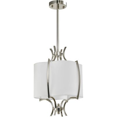 CosmoLight Faro lampa podsufitowa 1x40W nikiel/biały P01039NI-WH
