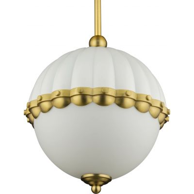 CosmoLight Pralines lampa wisząca 1x40W biały/mosiądz P01206WH
