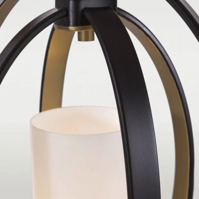 CosmoLight Dublin lampa wisząca 1x60W czarny/złoty P01465BZ