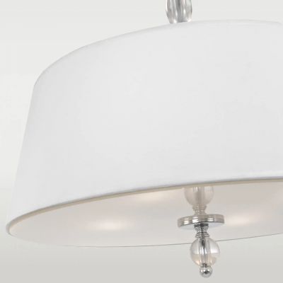 CosmoLight Cancun lampa wisząca 4x40W biały/chrom P04981WH