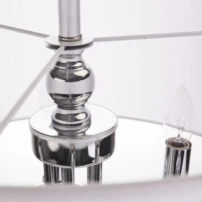 CosmoLight Abu Dhabi lampa wisząca 5x40W biały/chrom P05406WH