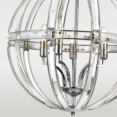 CosmoLight Orlando lampa wisząca 5x40W nikiel P05735CH