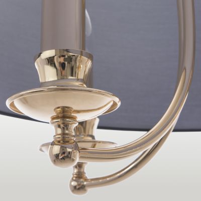 CosmoLight Abu Dhabi lampa wisząca 5x40W złoty/czarny P05896AU
