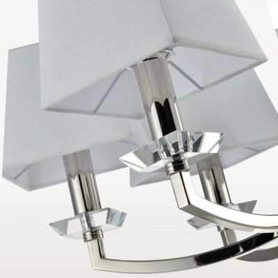 CosmoLight Dubai lampa wisząca 6x40W biały/nikiel P06346WHNI