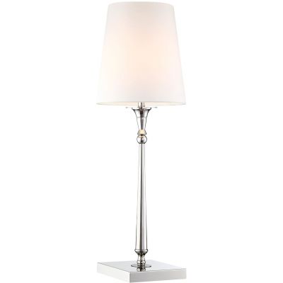 CosmoLight Austin lampa stołowa 1x40W biały/nikiel T01210NI-WH