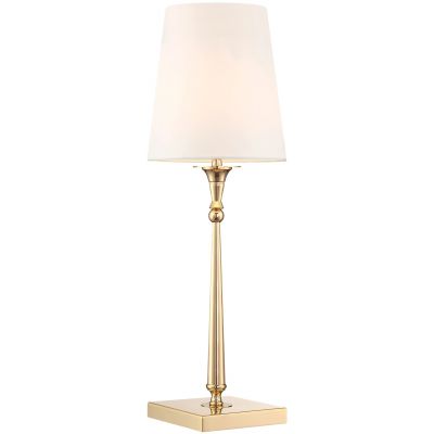 CosmoLight Austin lampa stołowa 1x40W biały/złoty T01227AU-WH