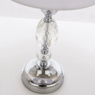 CosmoLight Monaco lampa stołowa 1x40W biały/chrom T01885WH