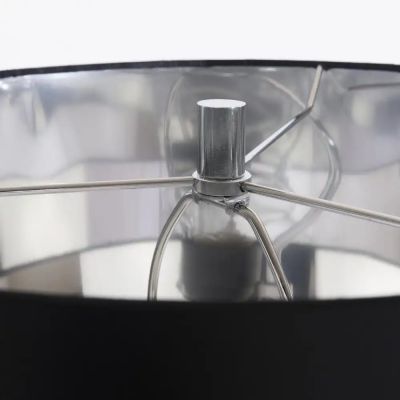 CosmoLight Lima lampa stołowa 1x40W czarny/chrom T01946CH