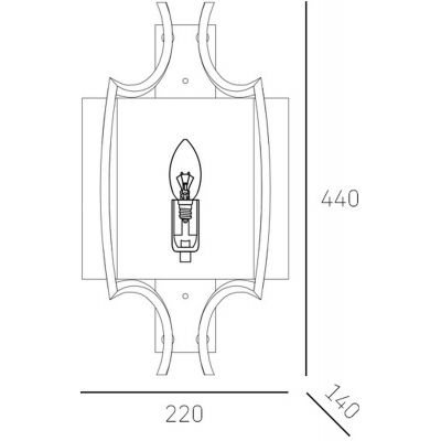 CosmoLight Faro kinkiet 1x40W nikiel/biały W01053NI-WH