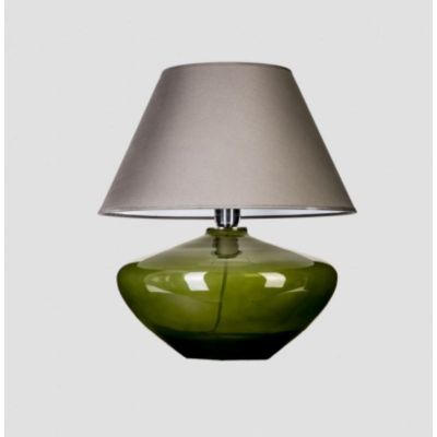 4concepts Madrid Green lampa stołowa 1x60W szary/biały/szkło zielone L008811206