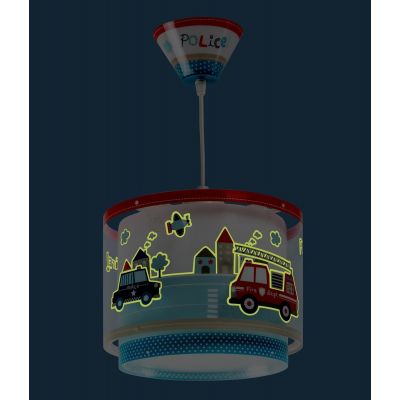 Dalber Police lampa wisząca 1x60W wielokolorowa 60612