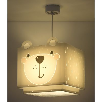Dalber Little Teddy lampa wisząca 1x60W szara 64572