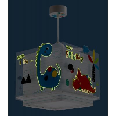 Dalber Dinos lampa wisząca 1x60W wielokolorowa 73452