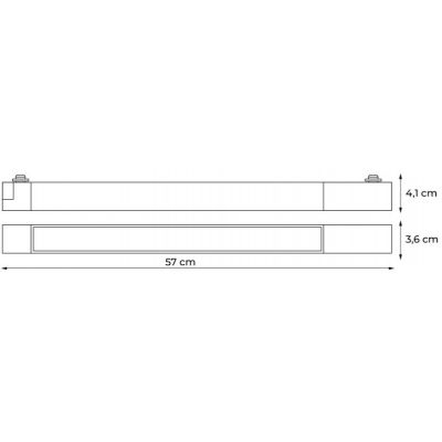 DPM lampa do szynoprzewodów 1x30 W czarny STF3-30W-B