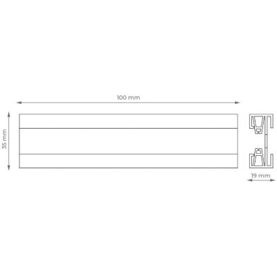 DPM zestaw szynoprzewód z 3 reflektorami  czarny STR-3XGU10-B