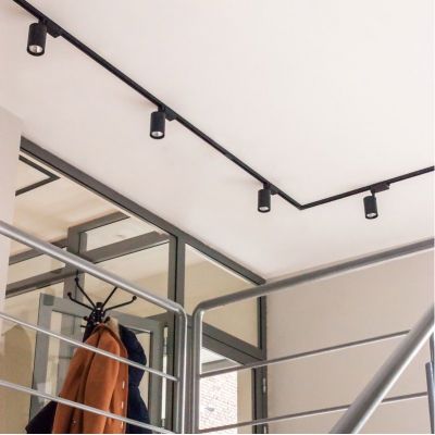 DPM zestaw szynoprzewód z reflektorami 4x15 W czarny STR-4X15W-B