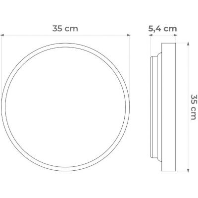 DPM plafon 1x18 W czarny CL10-C-18W