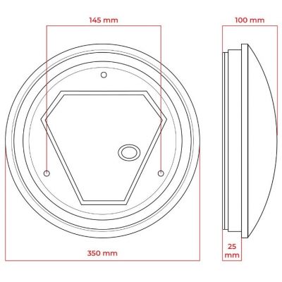 DPM plafon 1x18 W biały CL7-C-18W