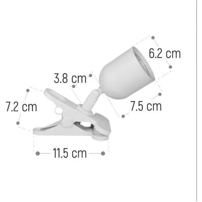 DPM lampa biurkowa 1x4 W biała R3T-4W-W