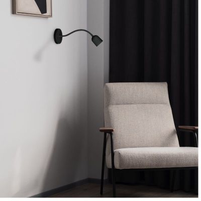 DPM kinkiet 1x4 W czarny R4T-4W-B