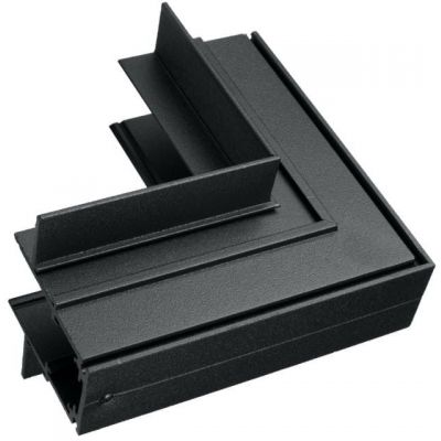 DPM M-Line łącznik kątowy do szyny magnetycznej wewnętrzny podtynkowy czarny MTL-R-IL-B