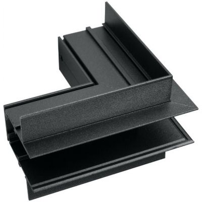 DPM M-Line łącznik kątowy do szyny magnetycznej zewnętrzny podtynkowy czarny MTL-R-OL-B