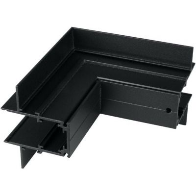 DPM M-Line łącznik kątowy do szyny magnetycznej zewnętrzny podtynkowy czarny MTL-R-OL-B