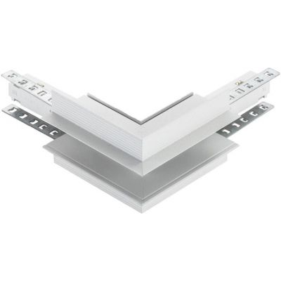 DPM M-Line łącznik kątowy do szyny magnetycznej zewnętrzny podtynkowy biały MTL-R-OL-W