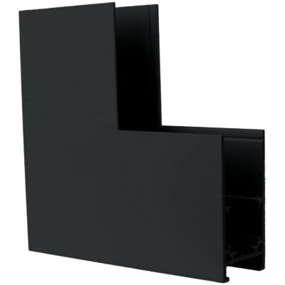 DPM M-Line Łącznik kątowy do szyny magnetycznej pionowy natynkowy czarny MTL-S-VL-B