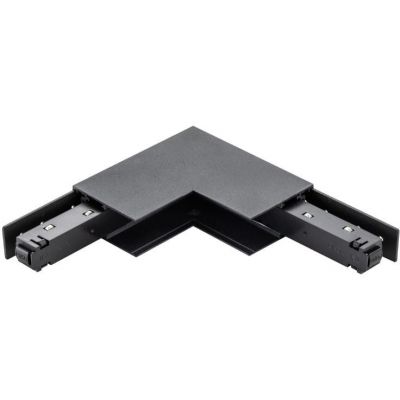 DPM M-Line Łącznik kątowy do szyny magnetycznej pionowy natynkowy czarny MTL-S-VL-B