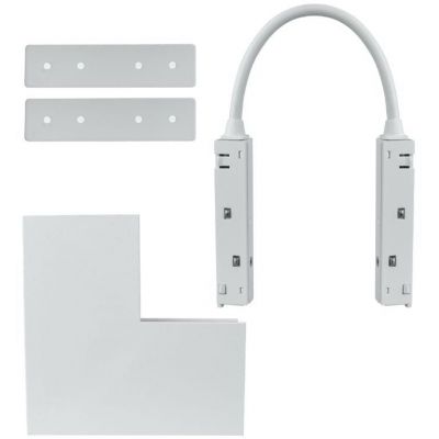 DPM M-Line Łącznik kątowy do szyny magnetycznej pionowy natynkowy biały MTL-S-VL-W