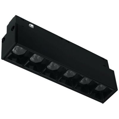 DPM M-Line lampa do szynoprzewodów 6x1 W czarny MTL-SPL-6W-B
