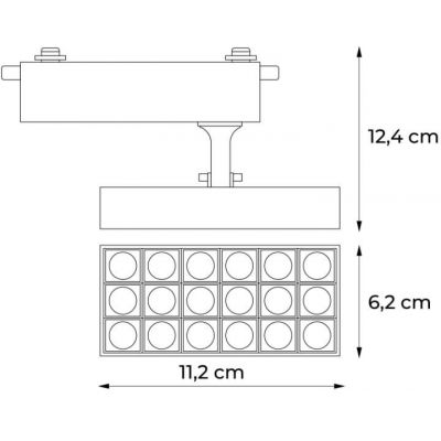 DPM X-Line lampa do szynoprzewodów 1x10 W biały STR2-10W-W