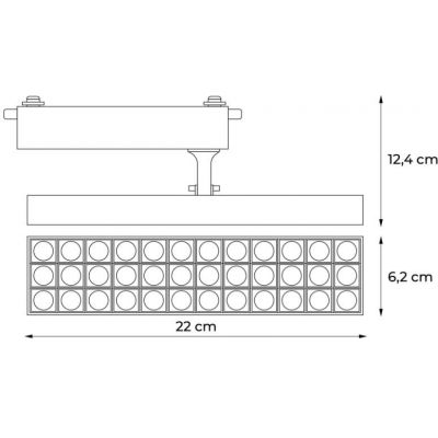 DPM X-Line lampa do szynoprzewodów 1x20 W biały STR2-20W-W