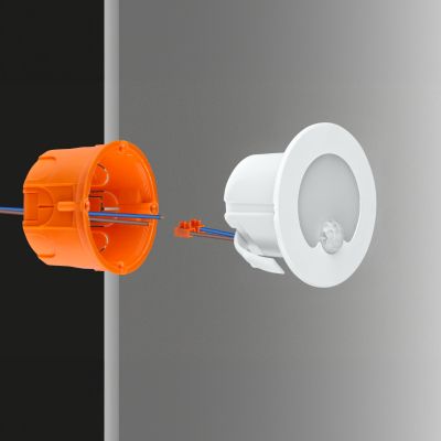 DPM lampa przypodłogowa 1x1,2 W biała YCB178W-PIR