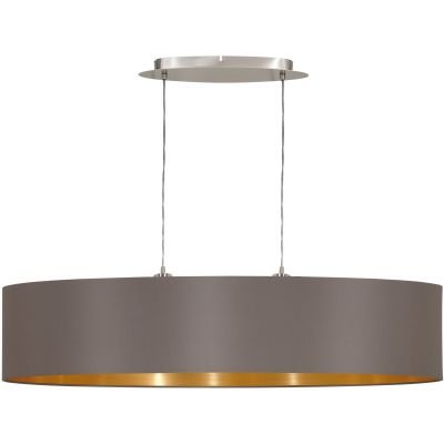 Eglo Maserlo lampa wisząca 2x60W cappuccino/złoty/nikiel satynowy 31619