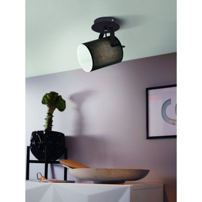 Eglo Villabate lampa podsufitowa 1x10W czarny/biały 33645