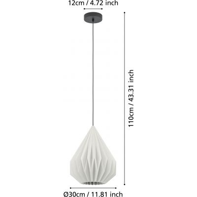 Eglo Minting lampa wisząca 1x25 W biała 43932