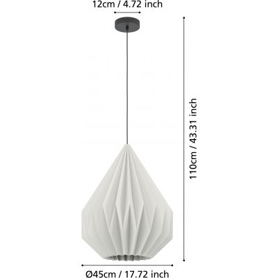 Eglo Minting lampa wisząca 1x25 W biała 43933