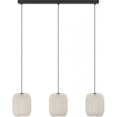 Eglo Belgrave lampa wisząca 3x40 W biała-czarna 44102