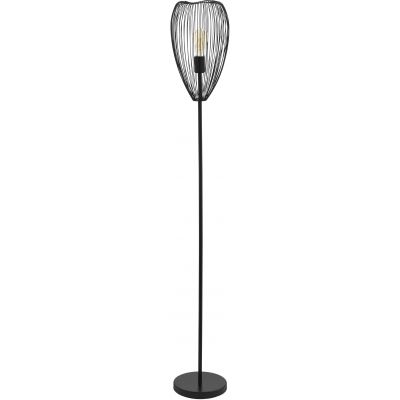 Eglo Clevedon lampa stojąca 1x60W czarna 49145