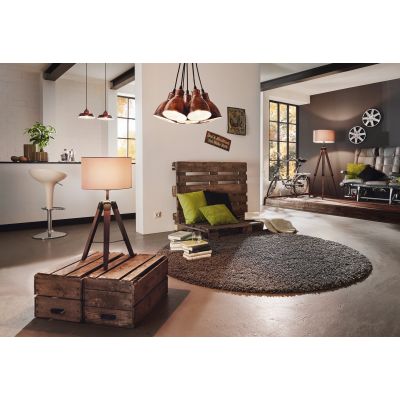 Eglo Auckland lampa wisząca 1x60 W miedź antyczna 49243