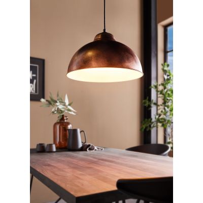 Eglo Truro lampa wisząca 1x60 W miedź antyczna 49248